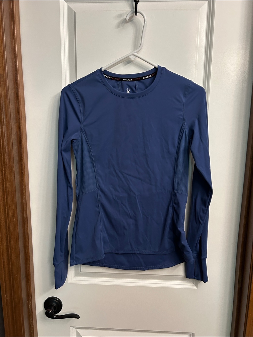 Spyder Women's Long Sleeve Crew Neck Top - Navy Blue